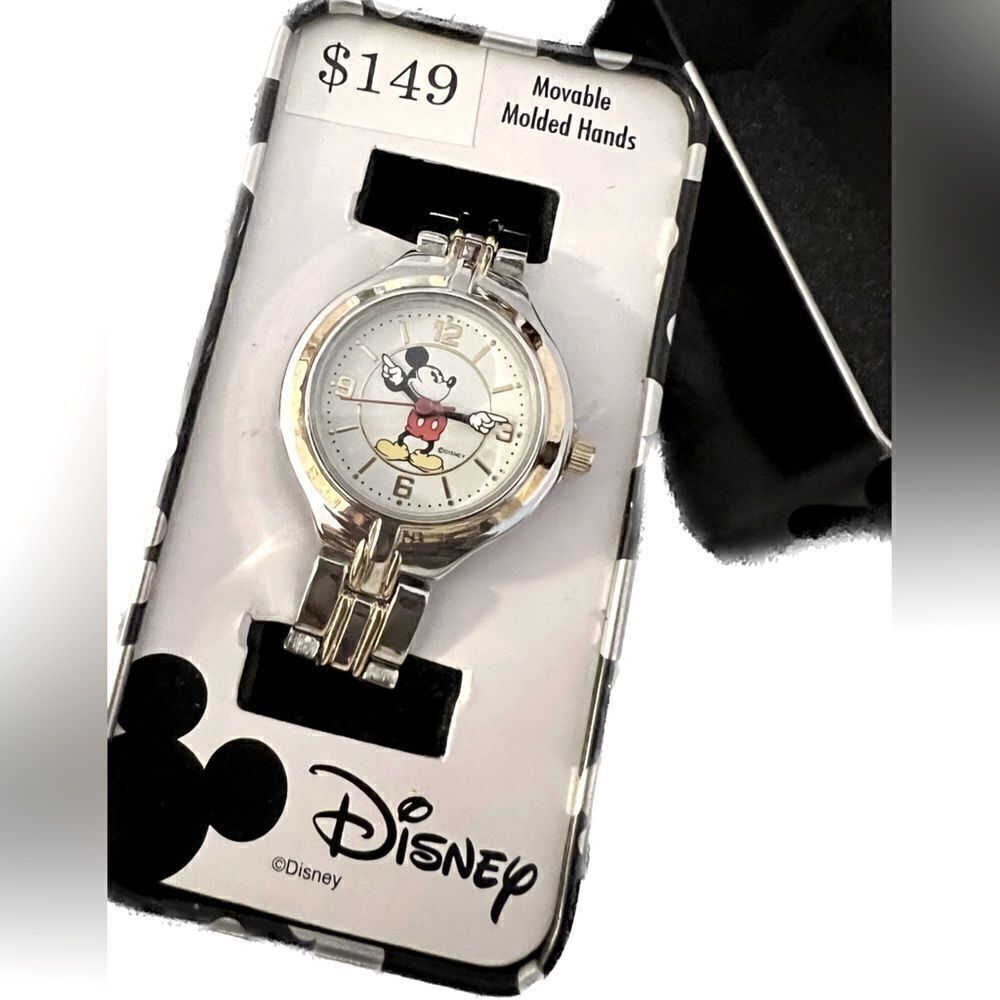 NEW Disney Mickey Mouse watch, plastic ties never cut, presentation box! - Picture 1 of 8